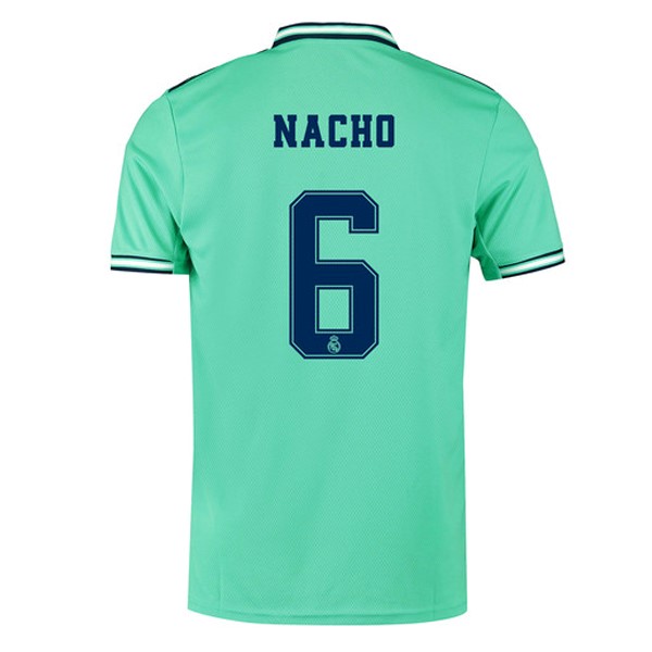 Camiseta Real Madrid NO.6 Nacho Tercera equipo 2019-20 Verde